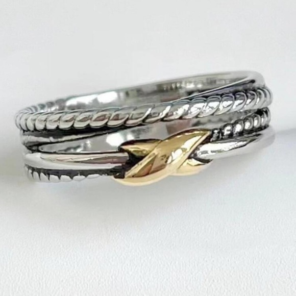 Twisted Cable Ring Size 7 - Picture 3 of 5